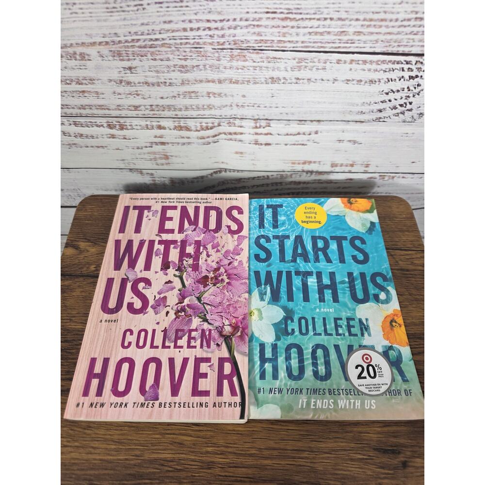 Colleen Hoover Book Set It Ends with Us It Starts with Us Romance Lot 2